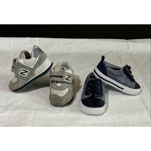 New Balance Kids Boys Bundles Sneaker Shoes Gray Blue Size 6